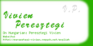 vivien peresztegi business card